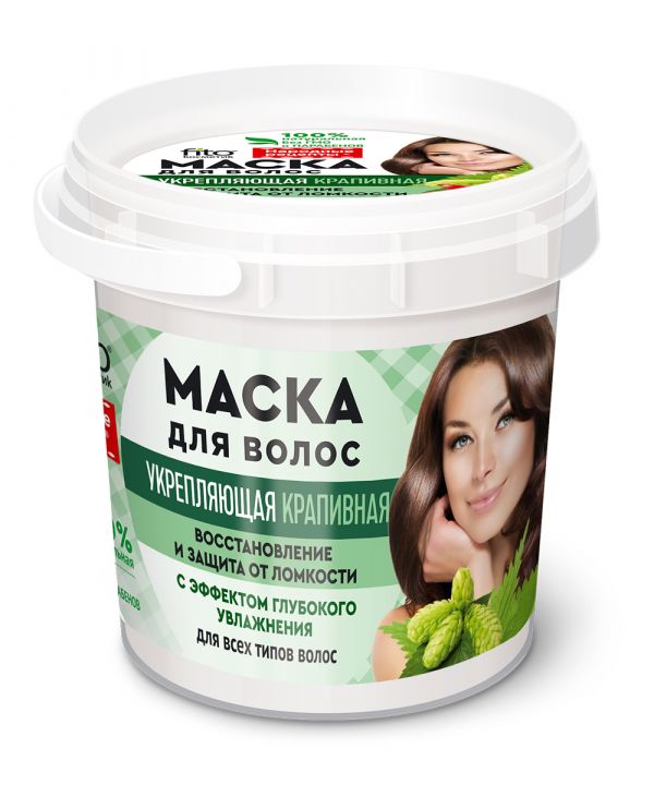 FITOcosmetic Folk recipes Hair mask Strengthening nettle (jar) 155ml